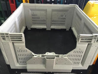 New Pallet Crates | Folding Vented Pallet Boxes | Heavy-Duty 750 L HDPE (PCFV412)