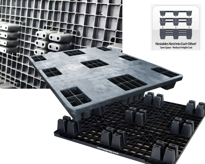 Pallets with clustered feet