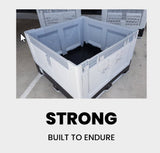 Used Pallet Crates | Folding Solid & Vented Pallet Boxes | Heavy-Duty 750 L Capacity