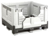 New Pallet Crates | Folding Vented Pallet Boxes | Heavy-Duty 750 L HDPE (PCFV412)