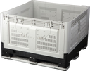 New Pallet Crates | Folding Vented Pallet Boxes | Heavy-Duty 750 L HDPE (PCFV412)